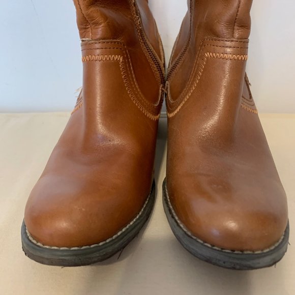 HUSH PUPPIES BROWN BOOTIES SIZE 6M - Picture 2 of 13